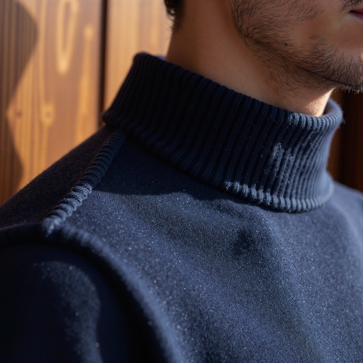 三十岁左右年轻男性头像，穿灰色毛衣，蓝色背景，正面微笑表情，明亮自然光